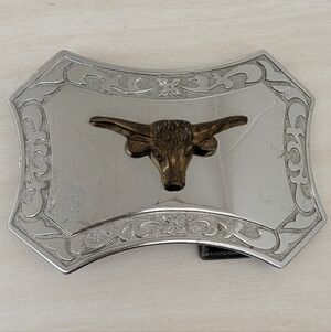 Vintage Longhorn Belt Buckle